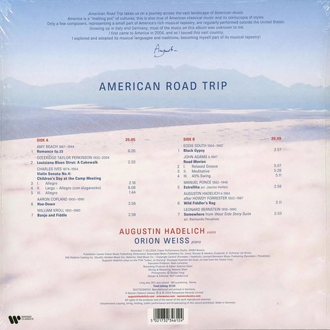 Augustin Hadelich, Orion Weiss – American Road Trip (LP, Album, Vinyl) - фото 2