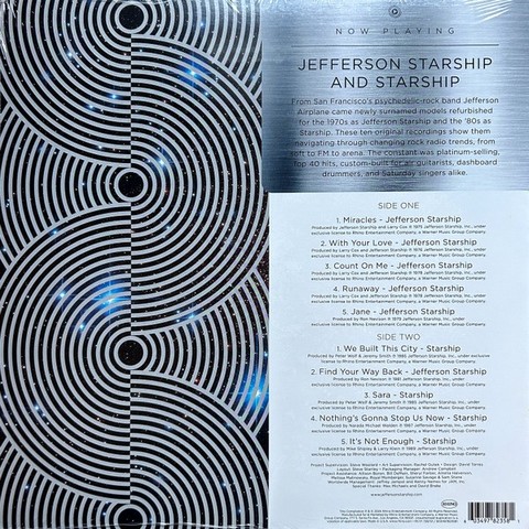 Jefferson Starship And Starship – Now Playing (LP, Compilation, Cobalt Transparent Vinyl) - фото 2
