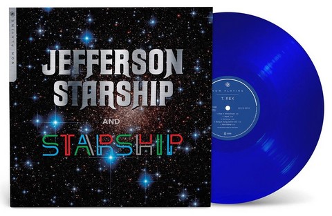 Jefferson Starship And Starship – Now Playing (LP, Compilation, Cobalt Transparent Vinyl) - фото 3