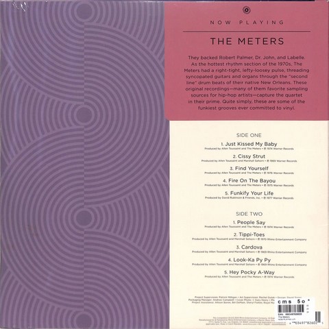 The Meters – Now Playing (LP, Compilation, Black Ice Transparent Vinyl) - фото 2
