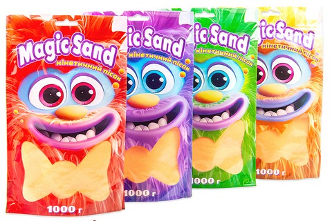 Magic sand. Кінетичний пісок помаранчевий в пакеті, 1000 г - фото 1