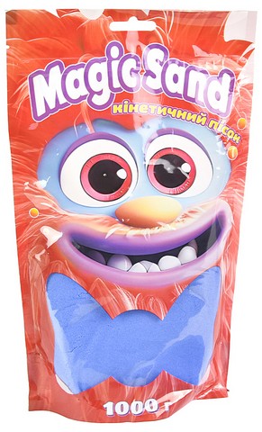 Magic sand. Кінетичний пісок синій в пакеті, 1000 г - фото 1