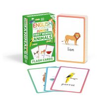 English for Everyone Junior First Words Animals Flash Cards