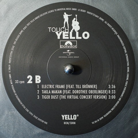 Yello – Touch (2LP, Album, Limited Edition, Reissue, 15th Anniversary Edition. Gold & Silver Vinyl) - фото 6