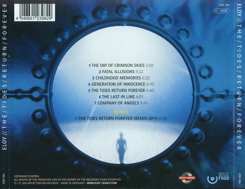 Eloy – The Tides Return Forever (CD, Album, Reissue, Remastered) - фото 2