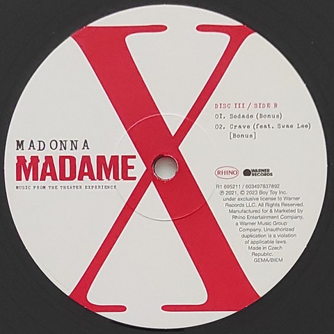 Madonna – Madame X (Music From The Theater Experience) (3LP, Album, Reissue) - фото 12