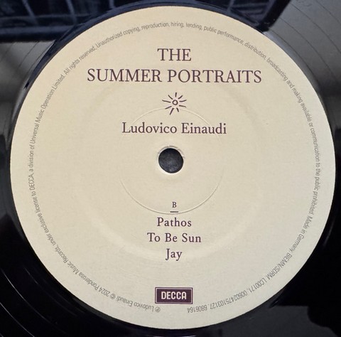 Ludovico Einaudi – The Summer Portraits (2LP, Album, Recycled Black) - фото 6