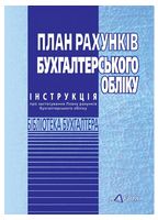 План рахунків бухгалтерського обліку.