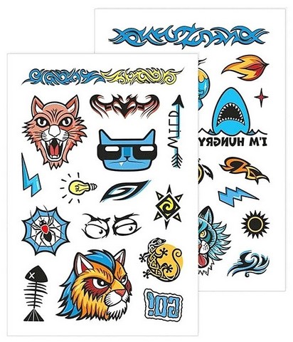 Тимчасові тату для старших хлопців. Tattoos. Акула - фото 2