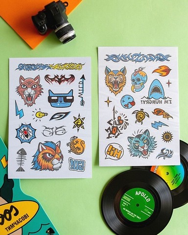 Тимчасові тату для старших хлопців. Tattoos. Акула - фото 4