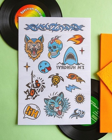 Тимчасові тату для старших хлопців. Tattoos. Акула - фото 6