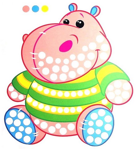 Пальчикова розфарбовка для малечі. Крокодильчик - фото 4