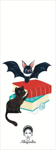 Закладка для книги «Кажан та Кошеня. В бібліотеці» - фото 2