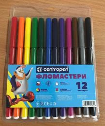 Фломастери 12 кольорiв Centropen