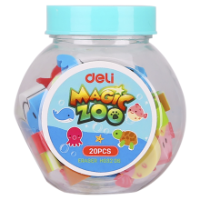 Ластики Deli EH03206 мiкс 20шт морськi мешканцi