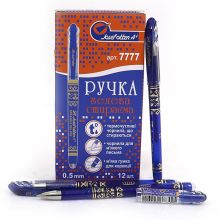 Ручка J_Otten 7778(7777) синiй гелева стираєма з ластиком