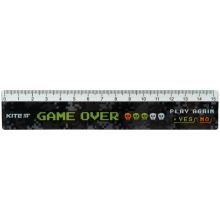 Лінійка пластикова Kite Game over 15см