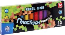 Пластилін круглий восковий Pixel One 12 кольорів