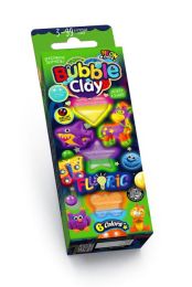 Пластилін Fluoric Bubble Clay флуорісцентний 6 кольорів