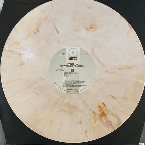 Pantera – Cowboys From Hell (LP, Album, Limited Edition, Reissue, White & Whiskey Brown Marbled Vinyl) - фото 3