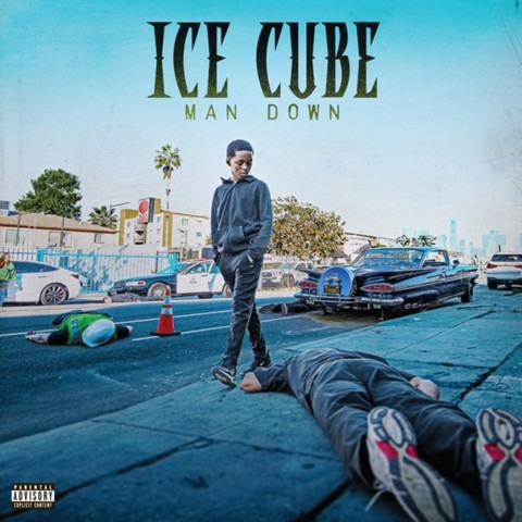 Ice Cube – Man Down (2LP, Limited Deluxe Edition, Blue Marbled Vinyl) - фото 1