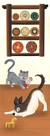 Закладка для книги «Кіт та собака. Гра» - фото 1