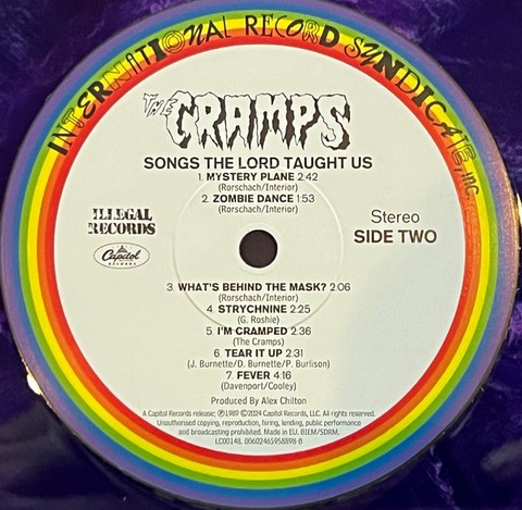 The Cramps – Songs The Lord Taught Us (LP, Album, Limited Edition, Reissue, Stereo, Black And Purple Marbled) - фото 9