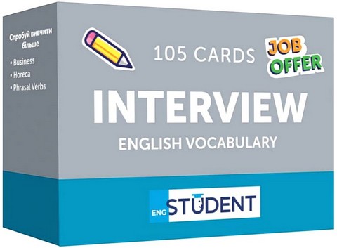 Interview. English Vocabulary. 105 Cards