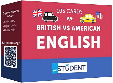 British vs American English. 105 Cards