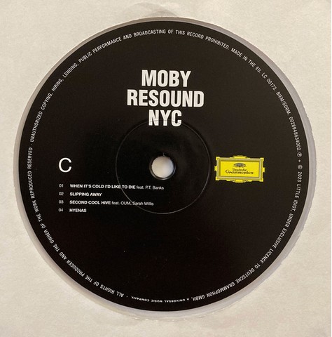 Moby – Resound NYC (2LP, Album, Limited Edition, Stereo, Clear [Crystal Clear]) - фото 7
