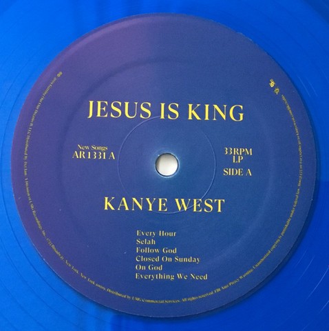 Kanye West – Jesus Is King (LP, Album, Blue Translucent, Vinyl) - фото 3