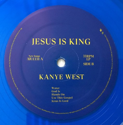 Kanye West – Jesus Is King (LP, Album, Blue Translucent, Vinyl) - фото 4