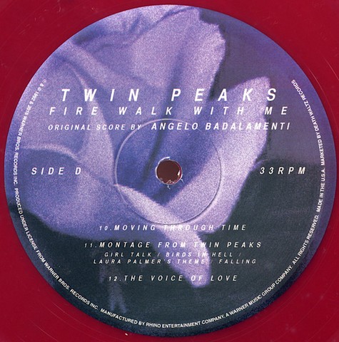 Angelo Badalamenti – Twin Peaks: Fire Walk With Me (2LP, Album, Reissue, Remastered, Red / BlackMarbled [Cherry Pie]) - фото 11