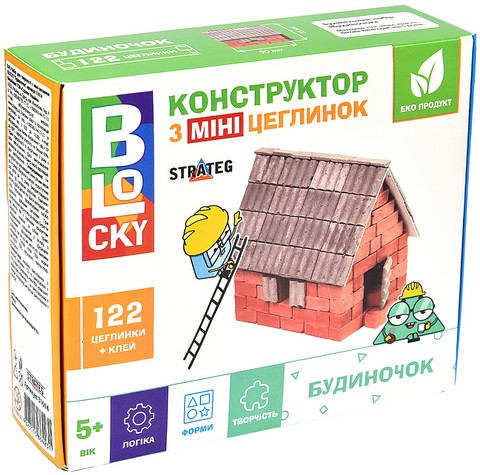 Будиночок. Будівельний набір для творчості з міні-цеглинок BLOCKY - фото 1