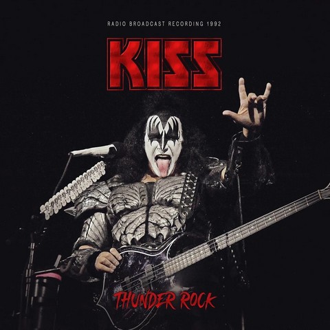 Kiss – Thunder Rock (Radio Broadcast Recording 1992) (LP, EP, Limited Edition, Unofficial Release, Red  Vinyl) - фото 1