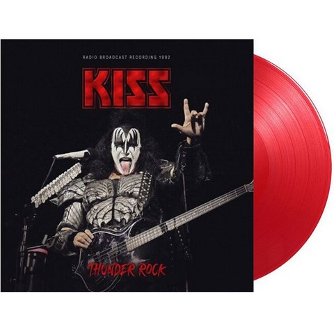 Kiss – Thunder Rock (Radio Broadcast Recording 1992) (LP, EP, Limited Edition, Unofficial Release, Red  Vinyl) - фото 2