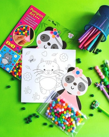 Набір для творчості. Pompon Art. Панда - фото 2