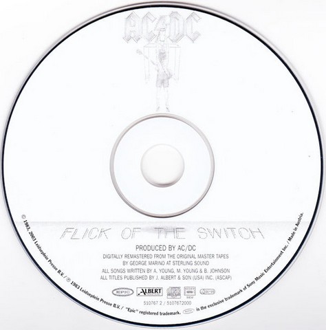 AC/DC – Flick Of The Switch (CD, Album, Enhanced, Reissue, Remastered, Digipak, Sony DADC Pressing) - фото 5