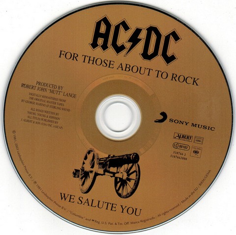 AC/DC – For Those About To Rock (We Salute You) (CD, Album, Enhanced, Reissue, Remastered, Stereo, Digipak) - фото 3