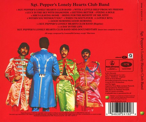 The Beatles – Sgt. Peppers Lonely Hearts Club Band (CD, Album, Deluxe Edition, Enhanced, Limited Edition, Reissue, Remastered, Stereo, Digisleeve) - фото 2
