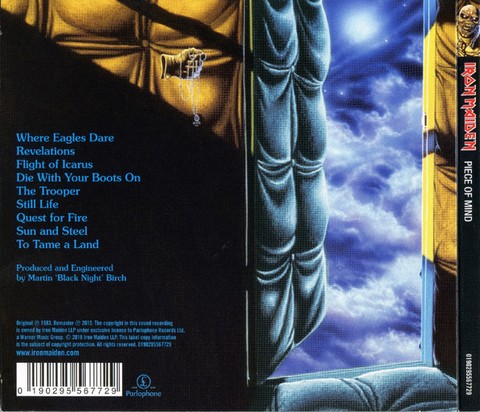 Iron Maiden – Piece Of Mind (CD, Album, Reissue, Remastered, Digipak) - фото 3