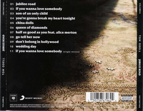 Tom Odell – Jubilee Road (CD, Album) - фото 2