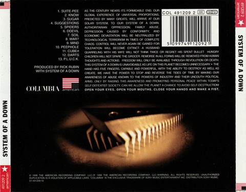 System Of A Down – System Of A Down (CD, Album) - фото 2