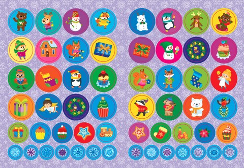 Альбом зимових наліпок. Веселі звірятка - фото 2