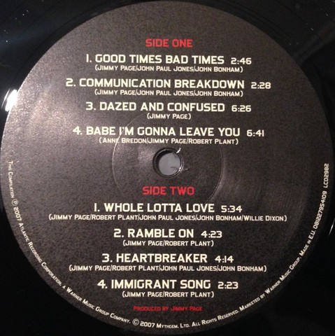 Led Zeppelin – Mothership (4LP, Box-set, Compilation, Reissue, Remastered, Stereo, 180 Gram) - фото 4