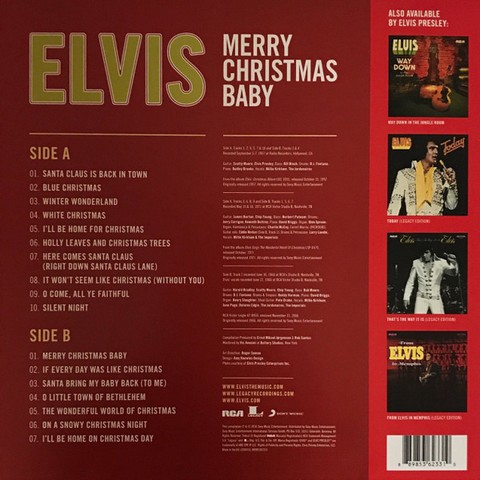 Elvis Presley – Merry Christmas Baby (LP, Compilation, Limited Edition, Green Vinyl) - фото 2