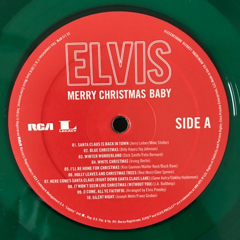 Elvis Presley – Merry Christmas Baby (LP, Compilation, Limited Edition, Green Vinyl) - фото 3