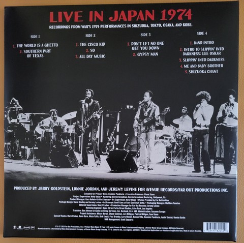 War – Live In Japan 1974 (2LP, Album, Stereo) - фото 2