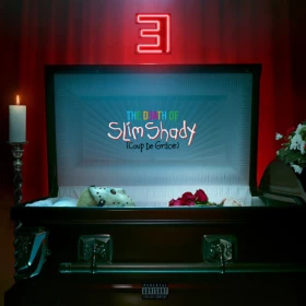 Eminem – The Death Of Slim Shady (Coup De Grace) (2LP, Album, Limited Edition, Stereo, Sea Blue Translucent, Ruby Red Translucent Vinyl)