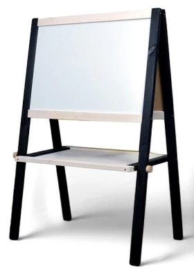 Мольберт в наборі з аксесуарами в коробці чорно-білий - Игрушки